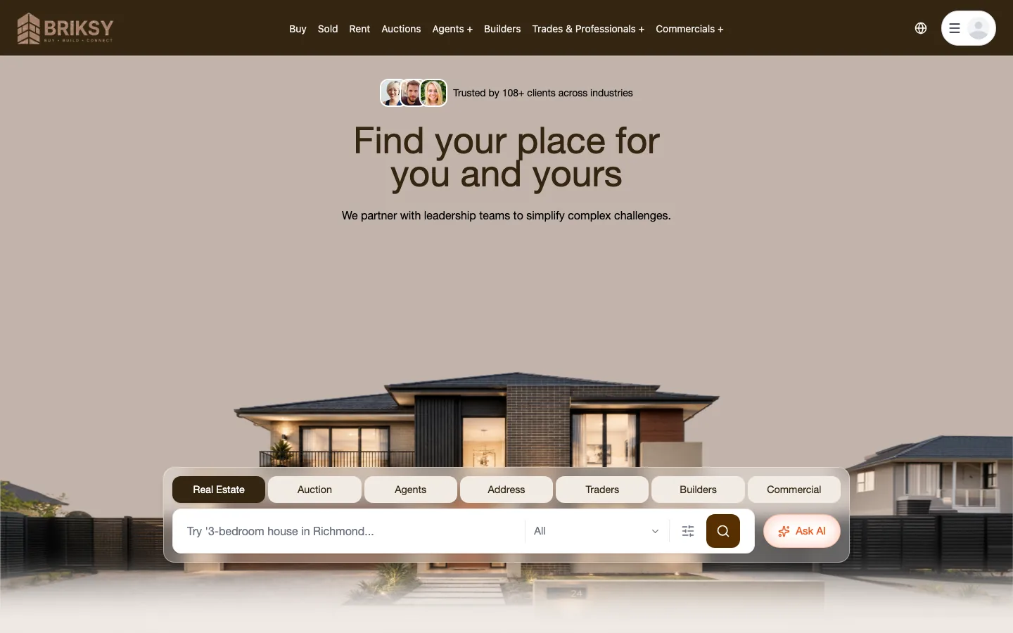 Briksy home page